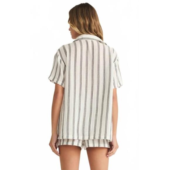 NWT Z Supply Seascape Stripe Shirt 100% Cotton - Women's S - Picture 2 of 12